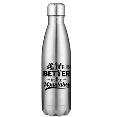Hiking Life Is Better In The Mountains Stainless Steel Water Bottle
